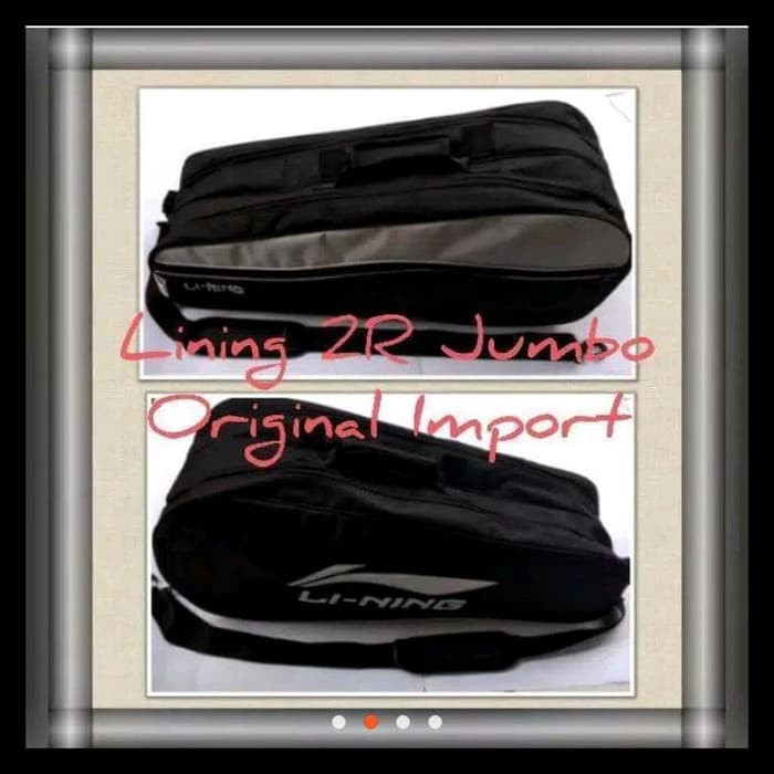 Dijamin Tas Raket 2R Plus Badminton Impor Kualitas Original Lining