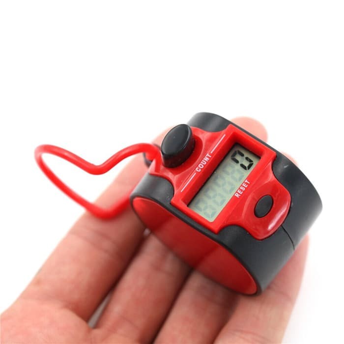 Tasbih Digital Tally Counter Alat Hitung Hand untuk wirid zikir perlengkapan ibadah sholat tasbih baterai tasbih sporty electric