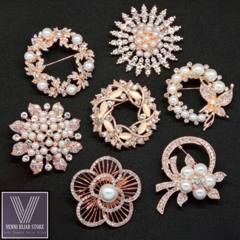 BROSS TUSPIN HIJAB TERMURAH / BROS MUTIARA / BROSS SIMPLE CANTIK / SWAROSVKY