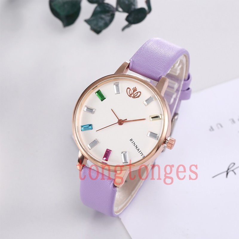 ✅[COD] JAM TANGAN WANITA KULIT DIAMOND IMPORT MURAH WATCH w97