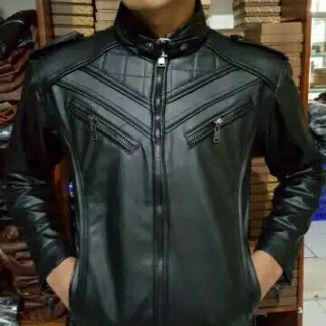 JAKET KULIT ELEGAN ASGAR jaket pria jaket keren aket laki jaket casual jaket boy jaket rizky bilar