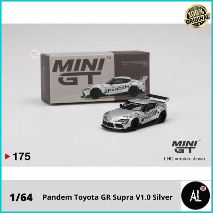 Al Minigt Pandem Toyota Gr Supra Silver Mini Gt