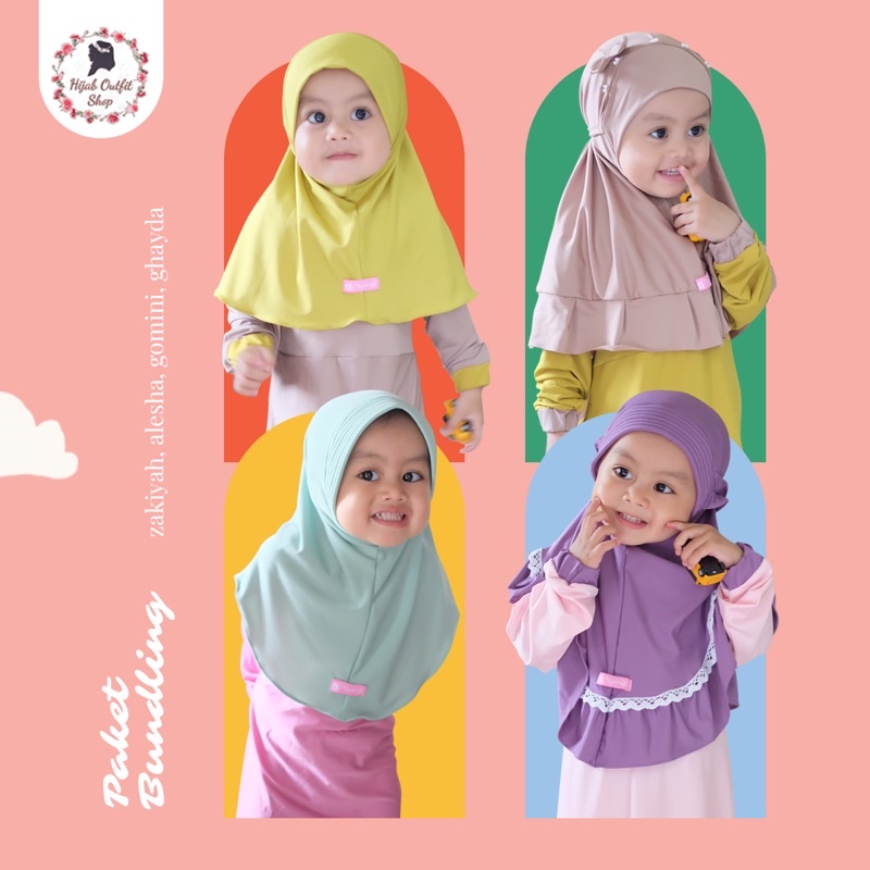 Paket Bergo Ceria Kids / paket bundling bergo anak