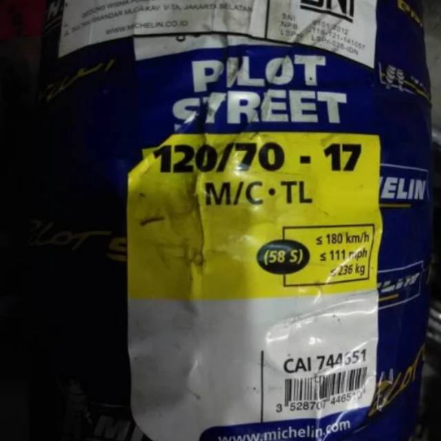 Ban michelin pilot street 120/70-17