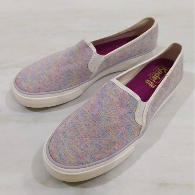 Sepatu Keds Double Decker Lurex Sweater knit size 37.5
