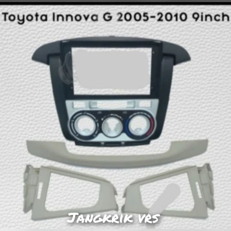 frame head unit tv android 9 inch Toyota INNOVA type V 2005-2010