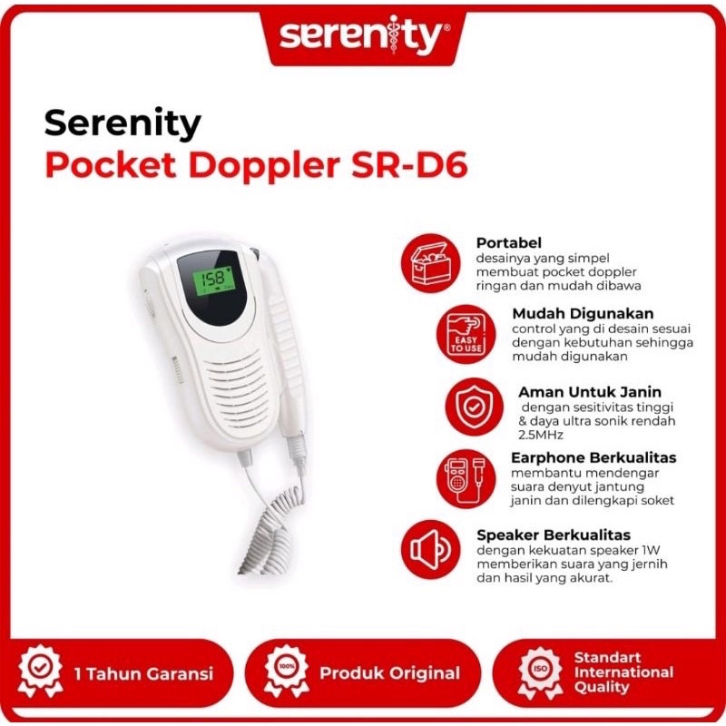 Doppler LCD Serenity SR-6D/Doppler Layar LCD Murah bergaransi
