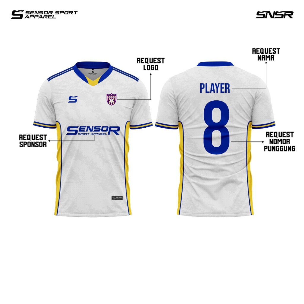 Sensor Sport Apparel - Custom Atasan Jersey Futsal / Jersey Voli / Jersey Badminton / Jersey Bola Fu