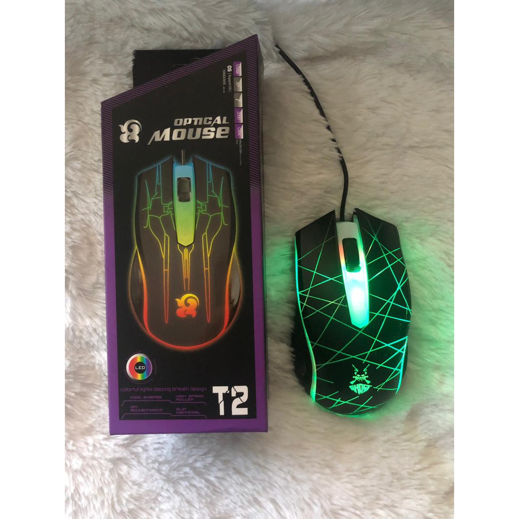 MOUSE Gaming Wired Led Lampu Game Pubg Optical Autobot Avenger Best  Click Komputer Pc Laptop