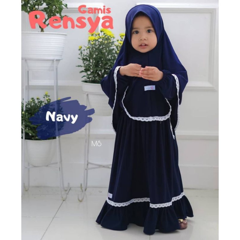 SYARI RENSYA KID ANAK, MOSCREPE RENDA PREMIUM, GAMIS HIJAB MUSLIM, MAXY DRESS