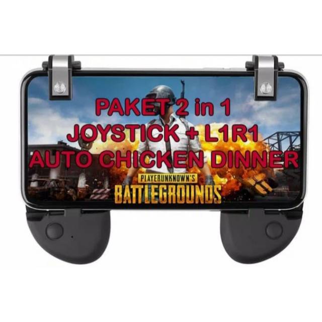 GAMEPAD R8 PAKET 2IN1 FIRE BUTTON AIM KEY TERBARU