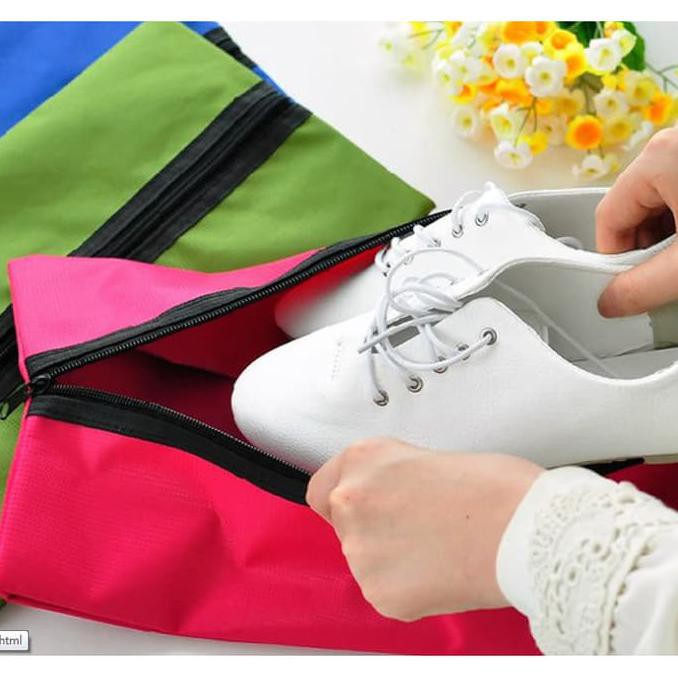Ufk Bg Tas Sepatu Tempat Sepatu Waterproof Nylon Shoe Bag