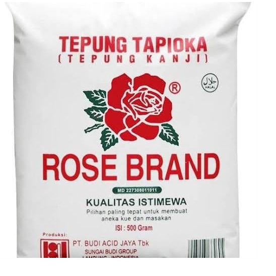 

Tepung Tapioka / Kanji cap Mawar / Rose Brand - 500 gram