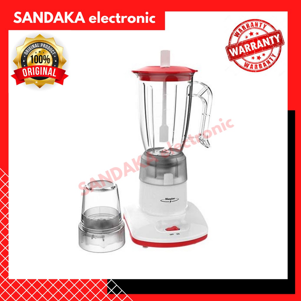 Blender Maspion 1206 - BLENDER MASPION PLASTIK 2IN1 MT-1206 / BLENDER PLASTIK MASPION
