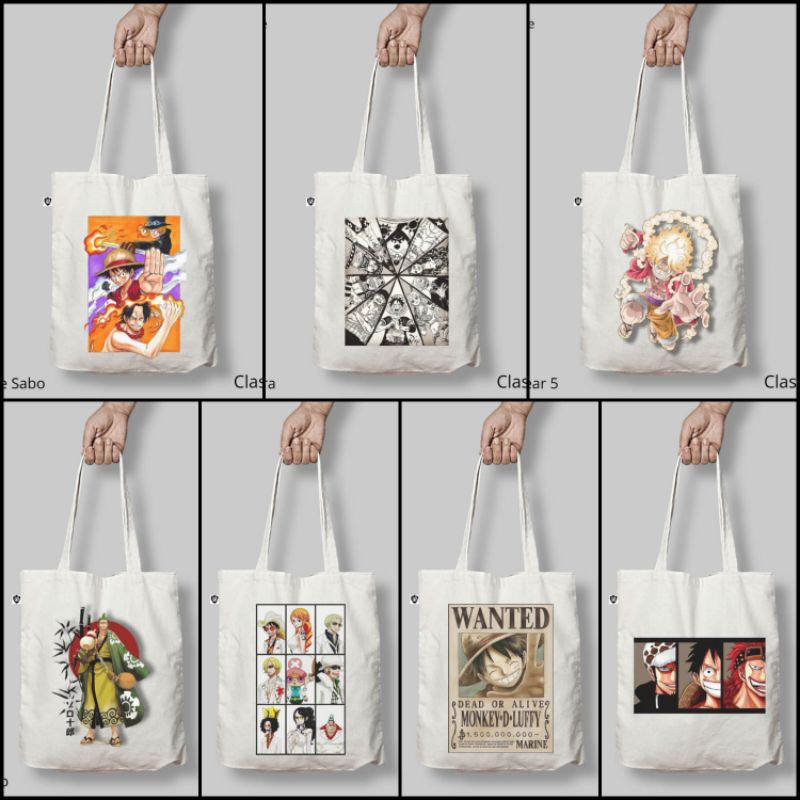 TERBARU - Totebag Anime One Piece Luffy  mugiwara - Clashnime Distro