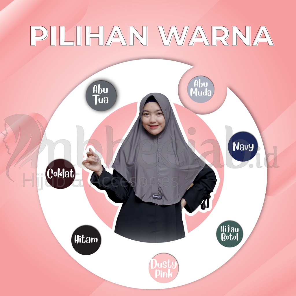 Jilbab Instan Bergo Raita Simple Pad Jersey Original Zivallent-4