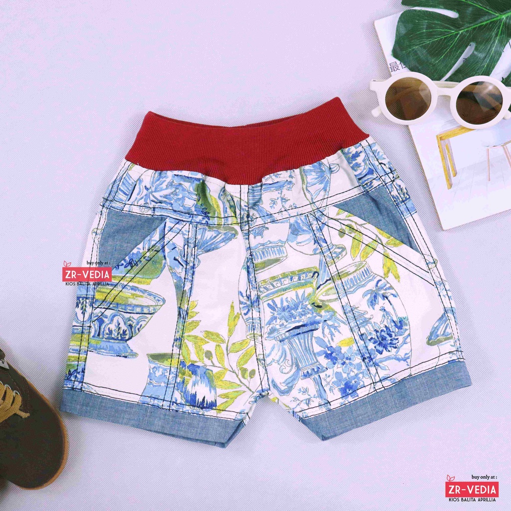 Celana Boxy uk 3-5 Tahun / Short Pants Anak Laki Polos Pendek Cowok Boxer Tebal Kantong Harian Murah