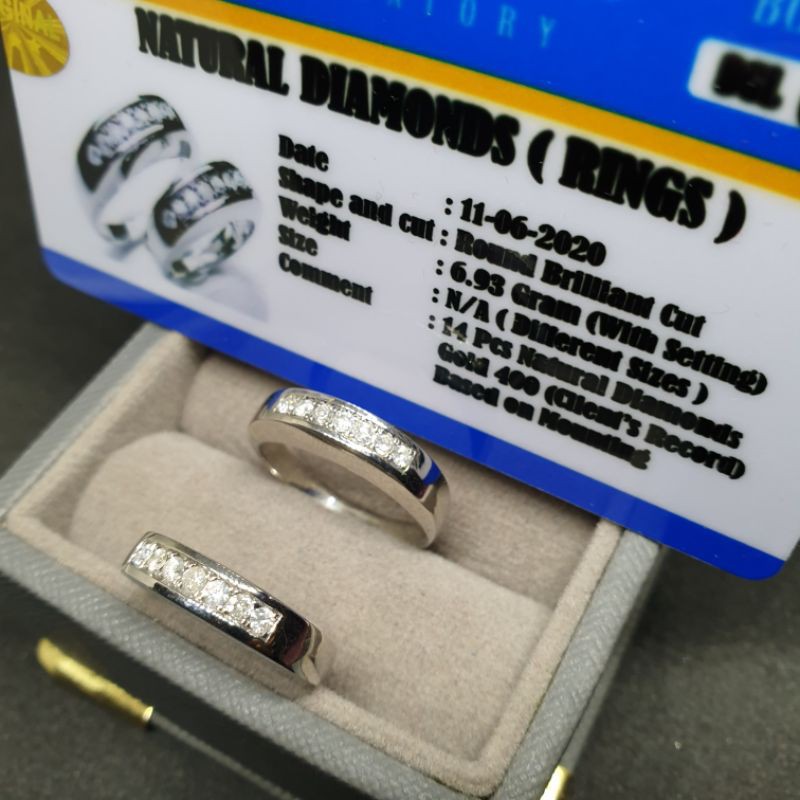 cincin listring emas berlian eropa super