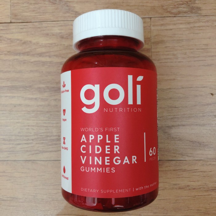 goli nutrition apple cider vinegar 60pcs