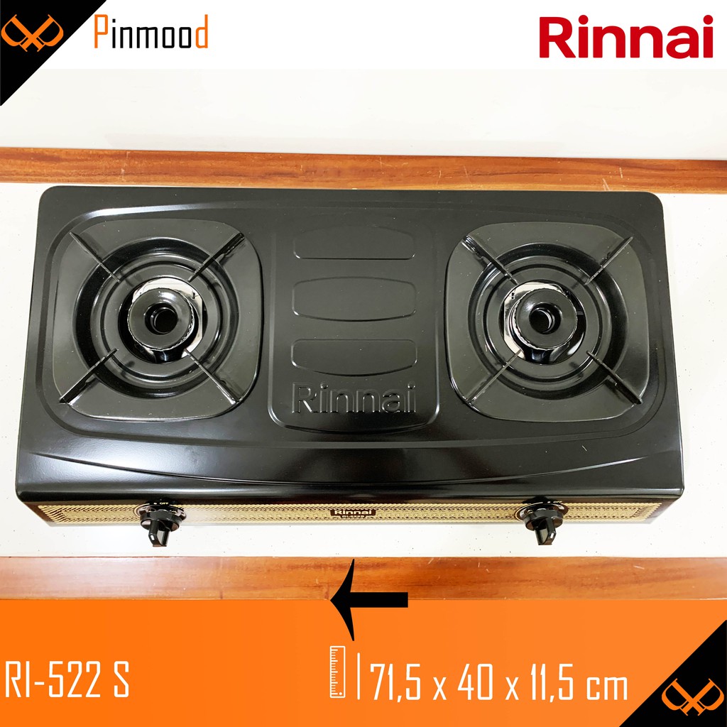 RINNAI KOMPOR GAS RI-522 S 2 TUNGKU