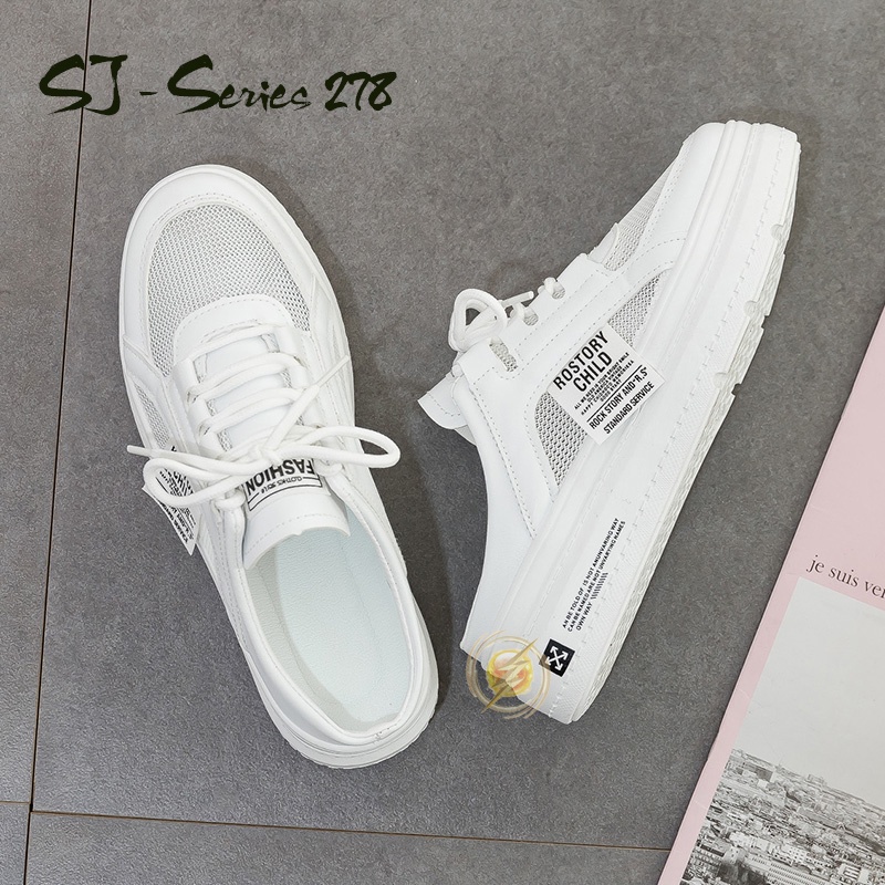 [MONA] Sepatu Sneakers Wanita/ Slip On Sneakers Wanita Tali Trendy JIMIN - 278