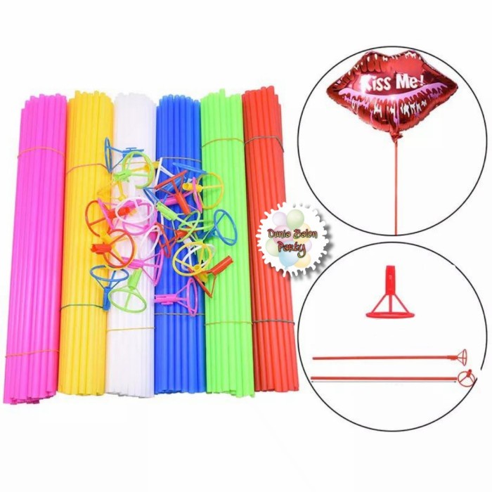 Stick Balon Besar / Stick and Cup / Stik Balon / Pegangan Balon