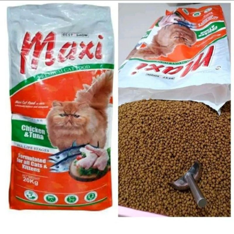 maxi cat food / makanan kucing / pakan kucing / maxi 1kg