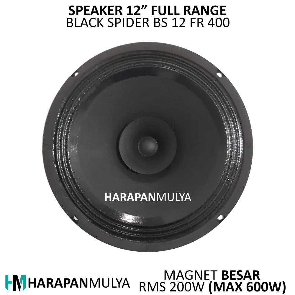 PROMO Speaker 12 inch Full Range Black Spider BS 12 FR 400 TERBARU