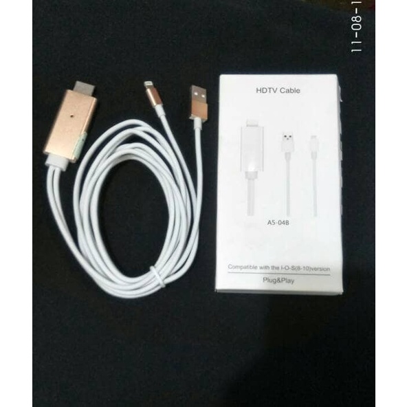 converter kabel SC lighting to HDMI tv proyektor  5 6 7