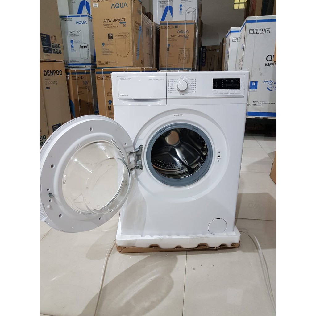 MESIN CUCI FRONT LOADING SHARP ES-FL 1072B ESFL1072B 7 kg 1 TABUNG