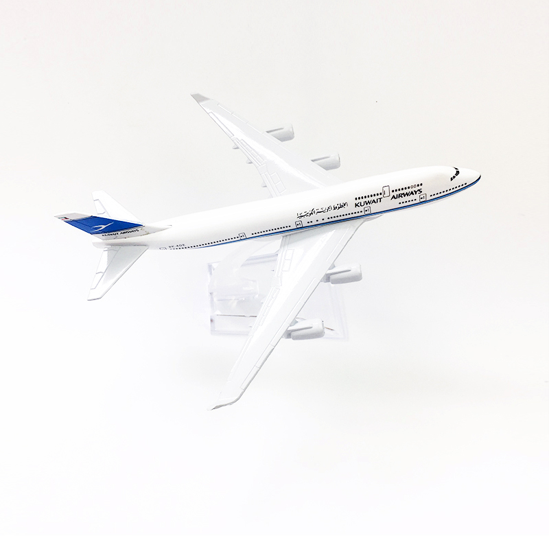 Kuwait Airways B747 Boeing 747model Pesawat Die-cast Metal Airplane Model Pesawat 16CM