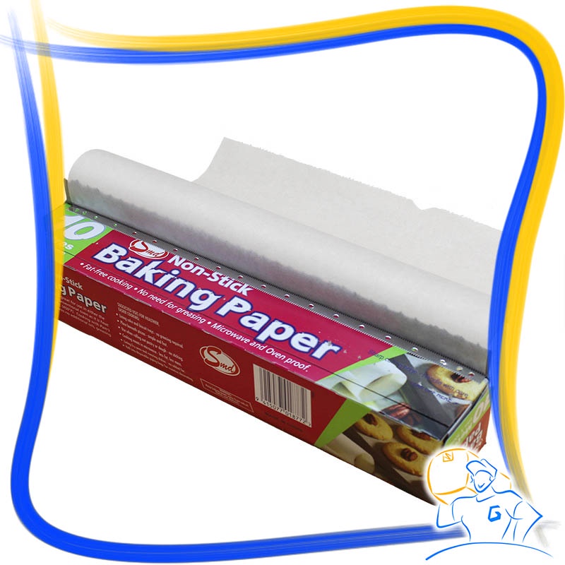 Kertas Baking Anti Lengket Alas Roti Kue Panggang Baking Oil Paper Sheet Roll Non Stick 5 10 20 meter