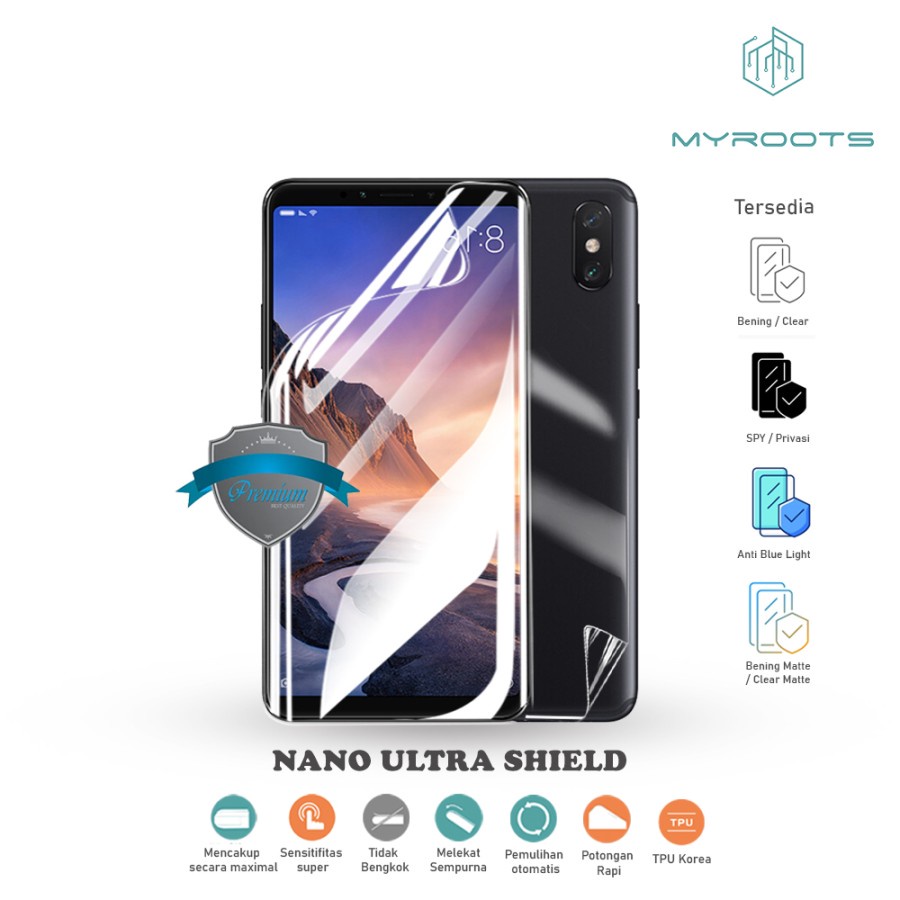 Anti Gores Jelly Hydrogel Xiaomi Mi Max 2 - Mi Max 3 Nano Ultra Shield Myroots