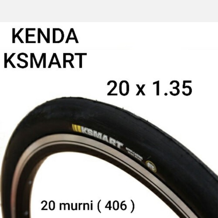 Ban luar Kenda KSMART 20x1,35 atau 406-20 inch murni sepeda lipat