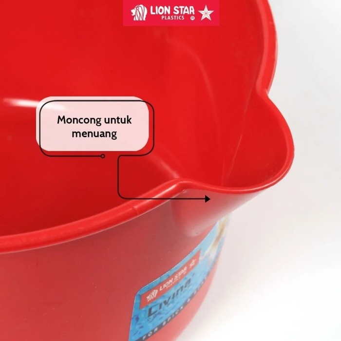 Gayung Gagang Panjang Lion Star Long Handle Scooper 101 (1L) GL-99