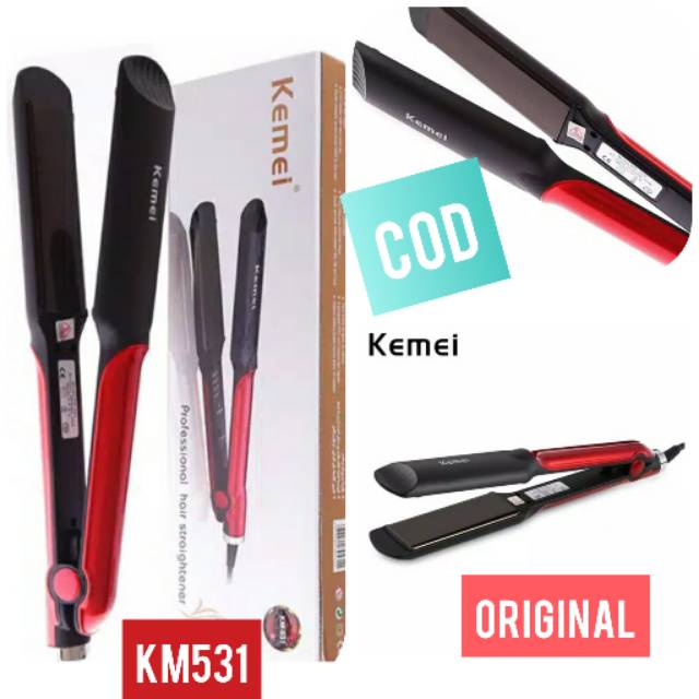 Alat Catok rambut  keriting lurus kemei km531 hair straightener profesional bisa curly