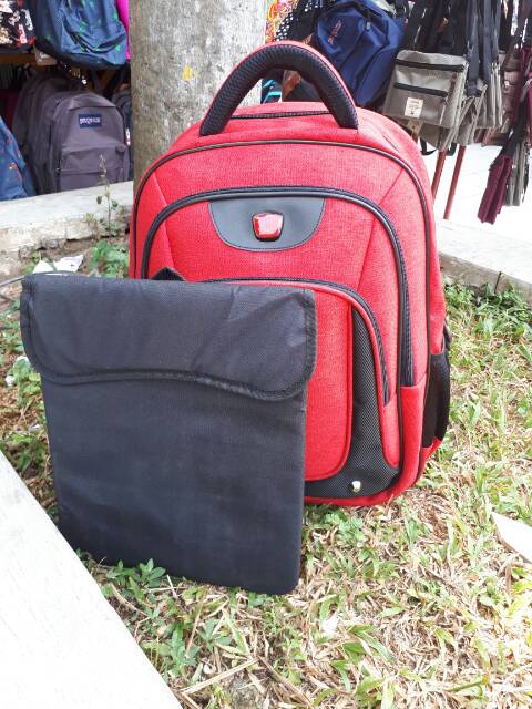 Tas Ransel Backpack Bodypack Softcase Laptop Polofelix Pria Wanita Sekolah Kuliah Kerja Murah