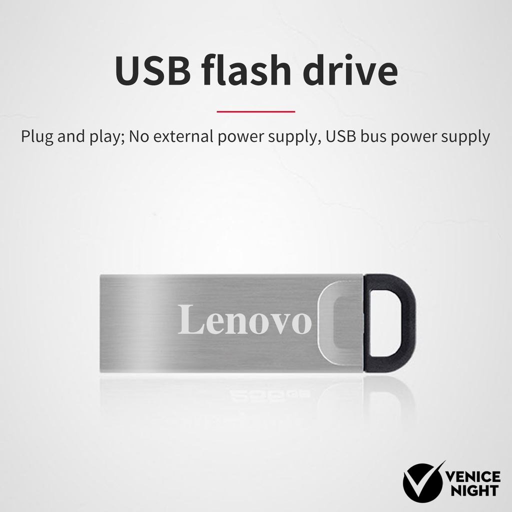 (SF) Lenovo 1TB / 2TB Flashdisk USB Mini Anti Air Plug &amp; Play Untuk PC