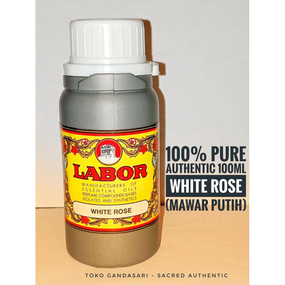 Bibit Parfum Minyak Wangi SEGEL 100 ml Labor white rose mawar putih