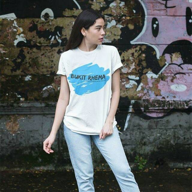 KAOS BUKIT RHEMA PRINT BIRU