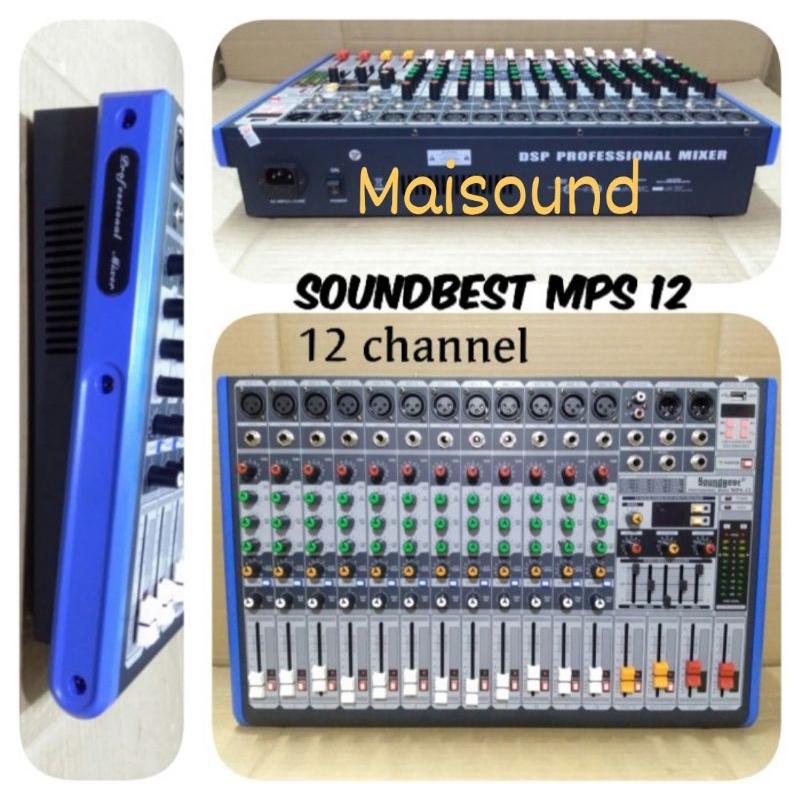 MIXER SOUNDBEST MPS 12 CHANNEL SOUNDBEST MPS12 ORIGINAL