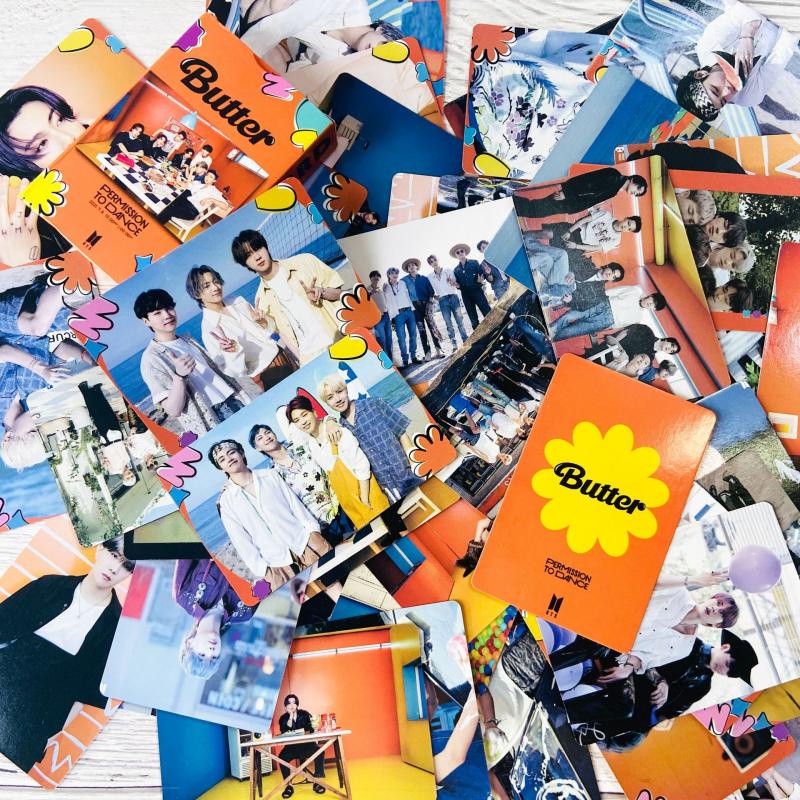 55pcs / set Kartu Foto KPOP BTS Butter Lomo