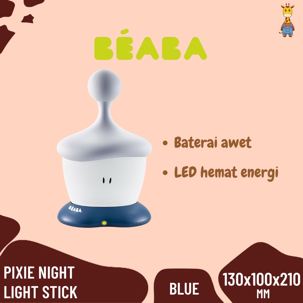 Beaba Pixie Night Light - Lampu Tidur - Pixie Stick - Travel Night Light