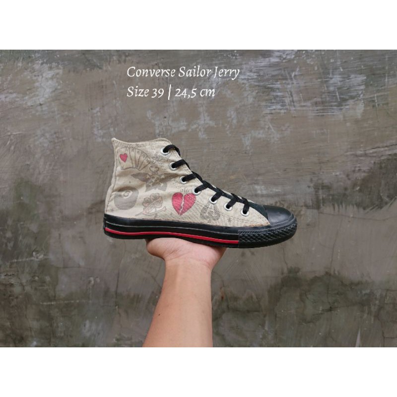 

Converse Sailor Jerry . Size 39 ~ 24,5 cm