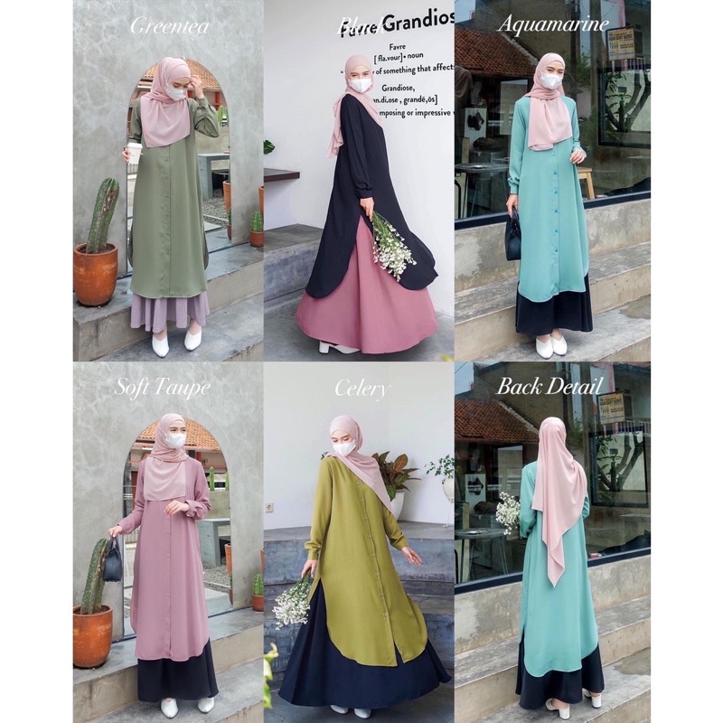 Ciara Tunik Wollycrepe by Elmiza