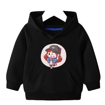 Hoodie Anak Funny Girl Sweater Anak Fleece Baju Anak