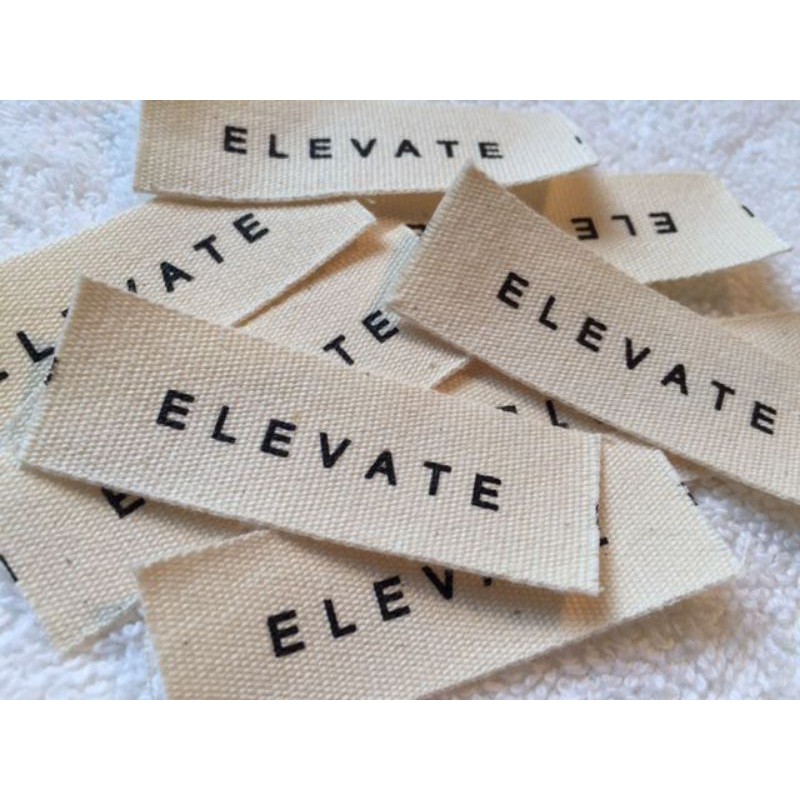 

Label baju / Pakaian / Konveksi Sablon Custom Krem 1,3 cm