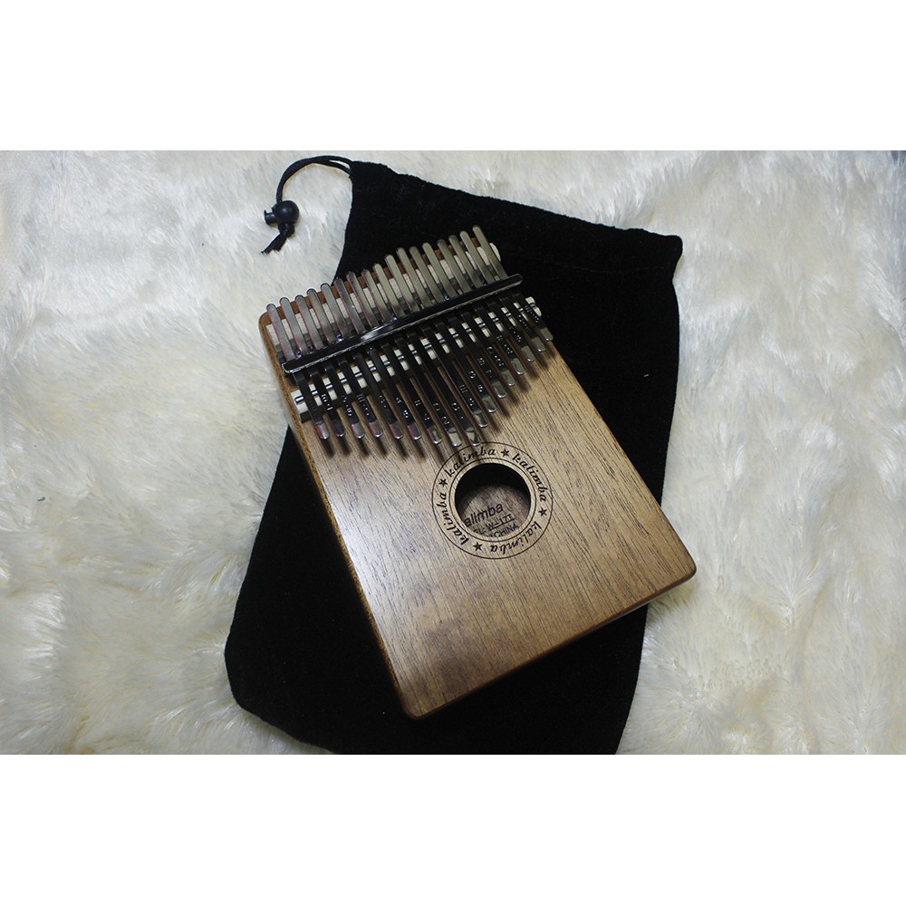 Kalimba 17 Key Fullset Bahan Mahogani