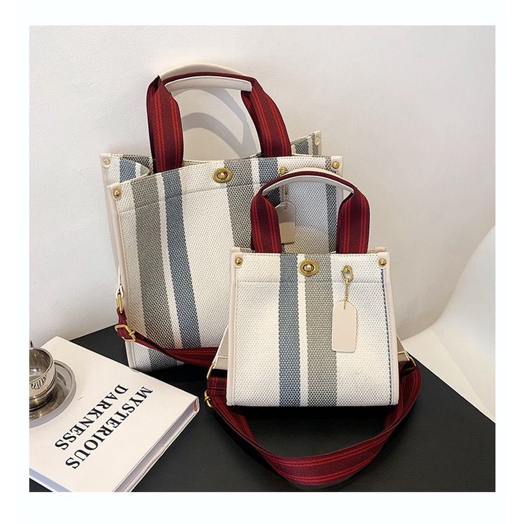TAS IMPORT C5528 TERLARIS BIG AND SMALL TAS WANITA TAS KAIN TERLARIS 2022 IMPORT BAGUS BEST SELLER TAS SELEMPANG