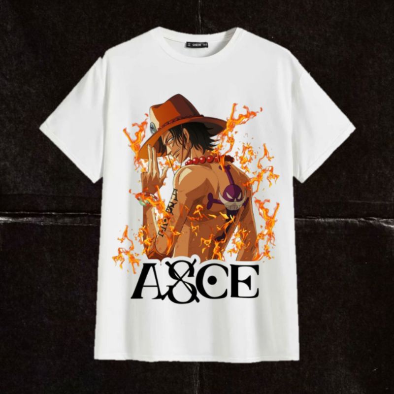 KAOS VINTAGE ASCE ONE PIECE / T SHIRT ONE PIECE / BAJU HITAM UNISEX
